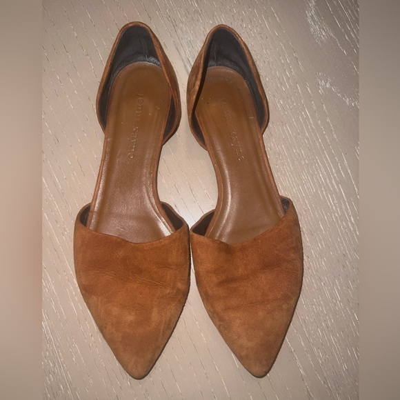 Jenni Kayne D’Orsay flats in brown suede - Picture 1 of 5